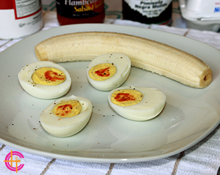 Accra Haitian Food Boiled eggs oeufs durs